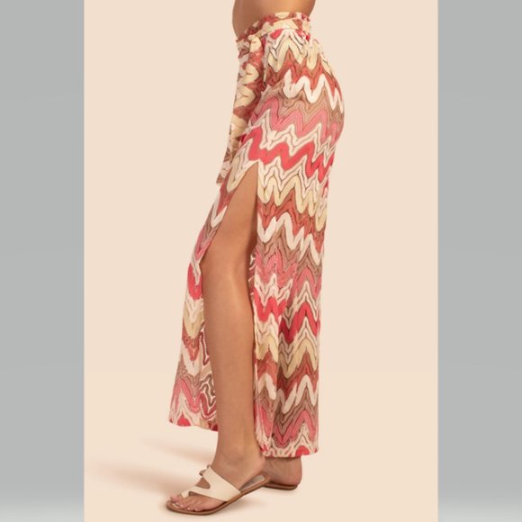 Trina Turk Palasides Cover Up Pants in White Geranium NWT - Picture 2 of 13